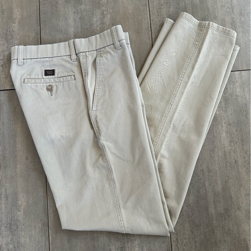 Denver Hayes Men Light Tan Chinos Pants 30x34